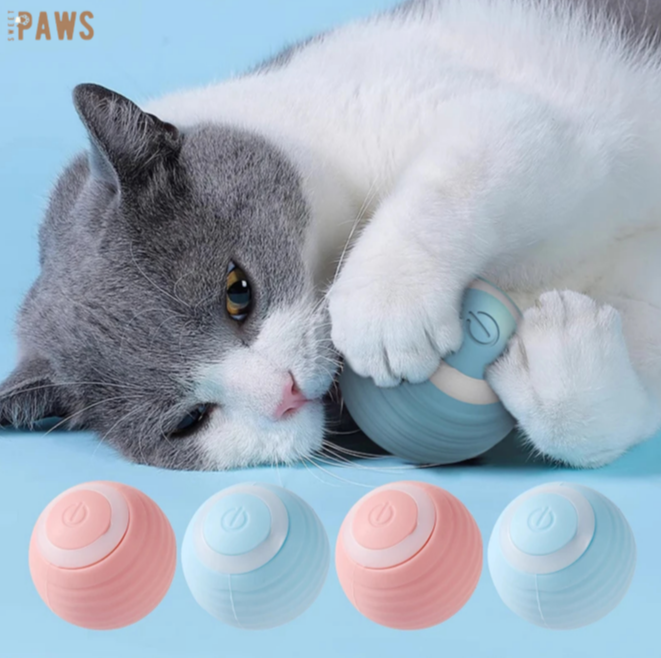 "Twist &amp; Chase: The interactive spinning ball for playful cats" 