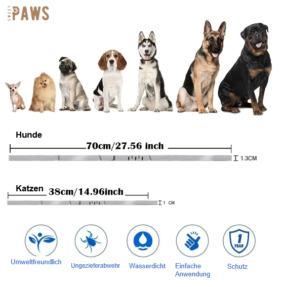 PawProtec Anti-Zecken Halsband